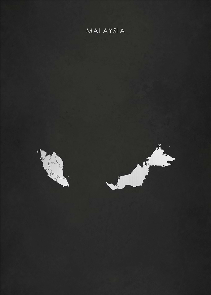 Silver Malaysia Map