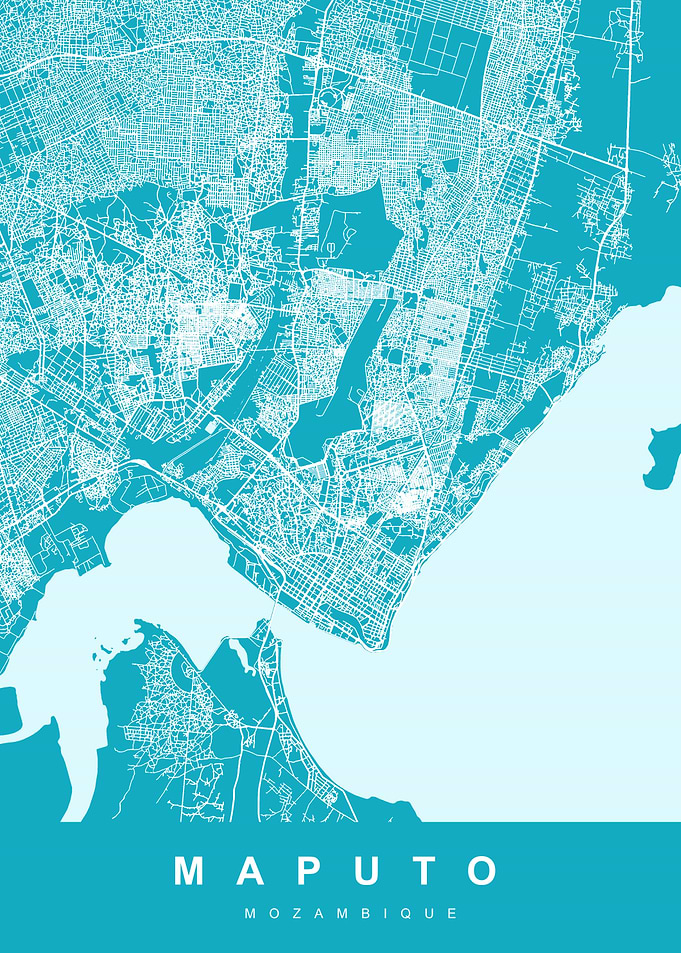 MAPUTO map Mozambique