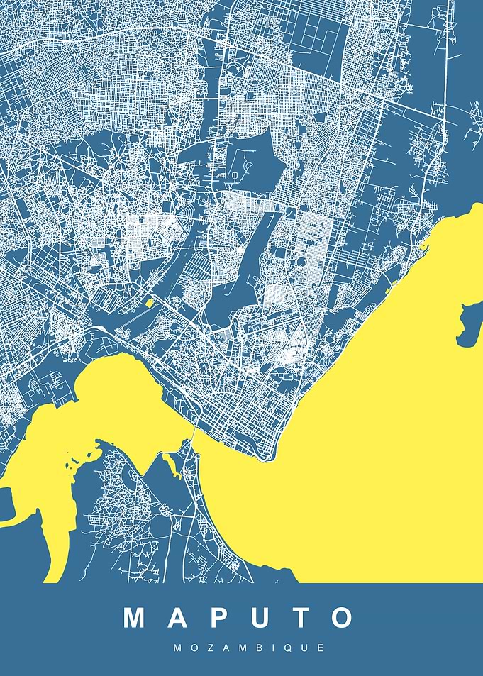 MAPUTO map Mozambique