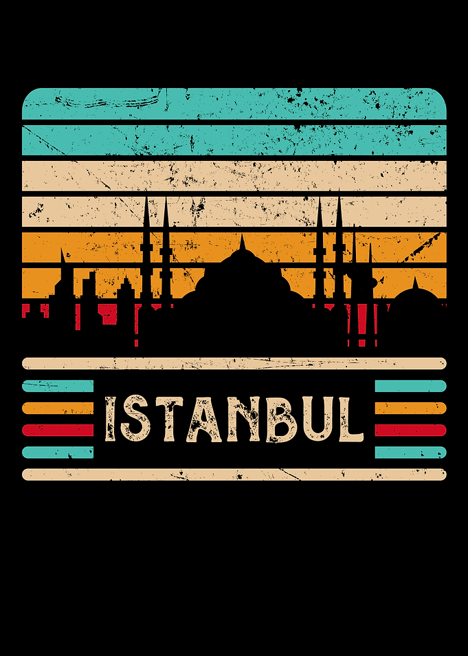 Istanbul Vintage Skyline