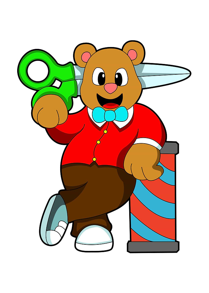 Bear Hairdresser Scissors