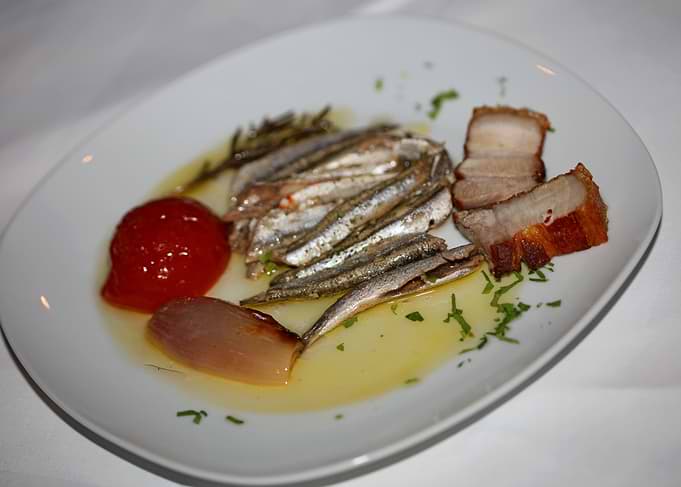 Greek sardines raw cuisine
