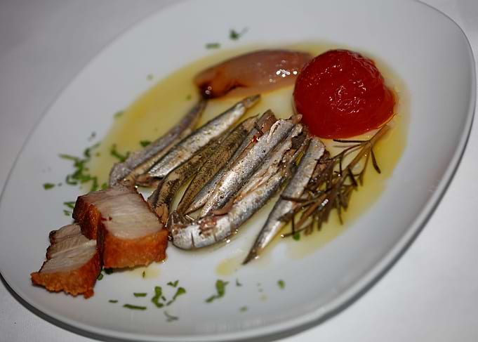 Greek sardines raw cuisine