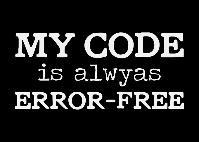 Error Free Code Joke Coder