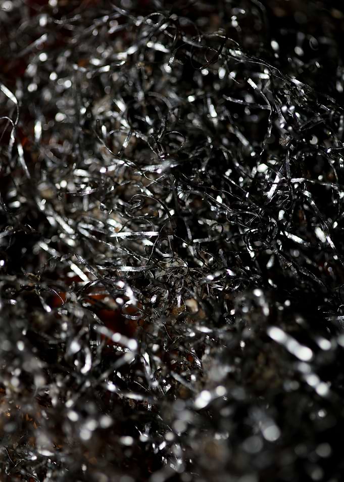 Metal wire abstract macro