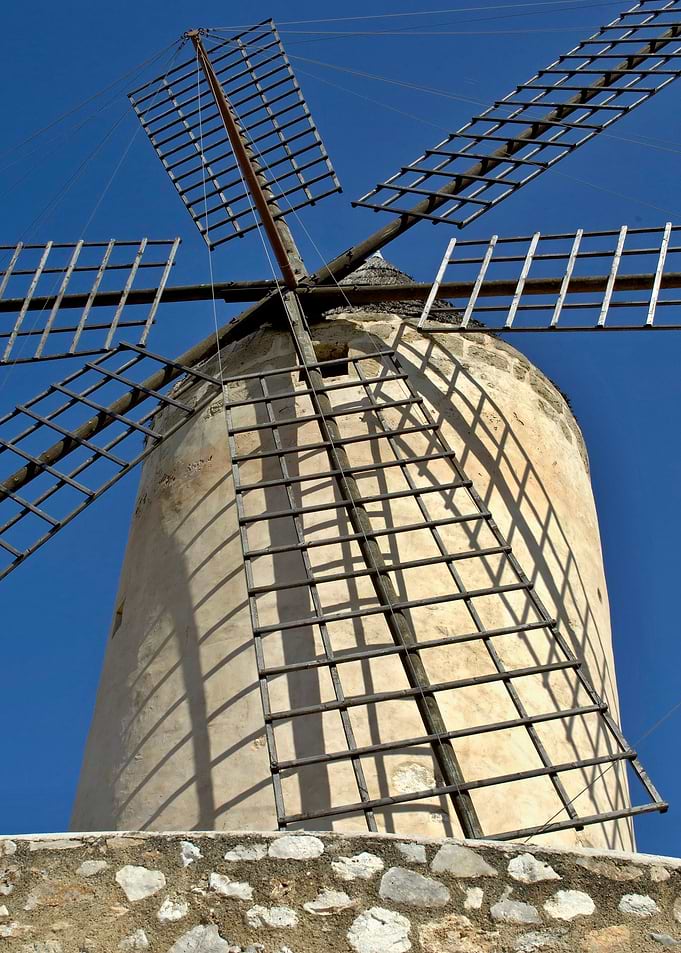 Historic windmill in Palma