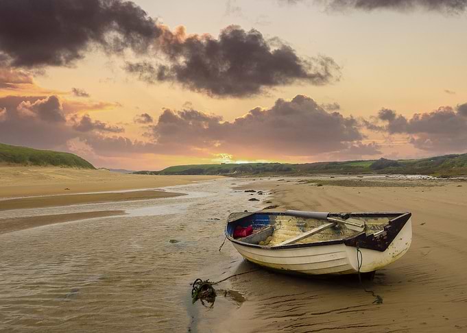 Boat at Aberffraw Wales