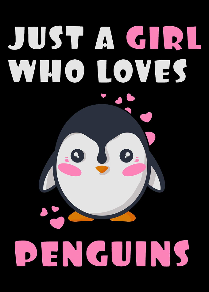 Girl who loves penguins
