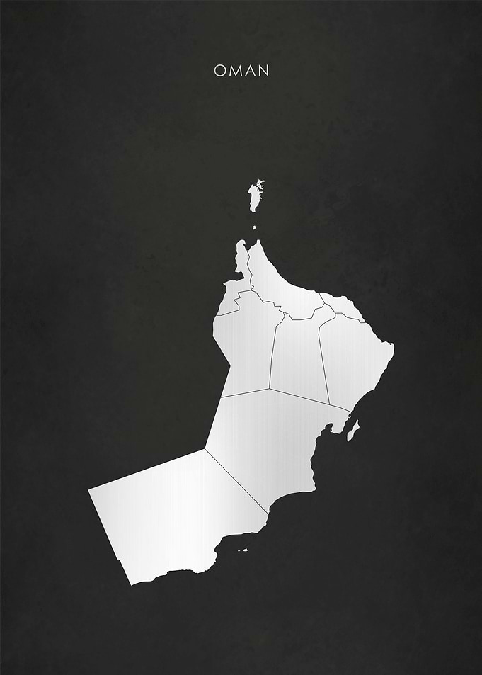 Silver Oman Map