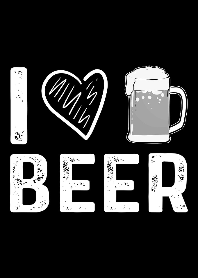 Ich Liebe Bier Vintage Ret