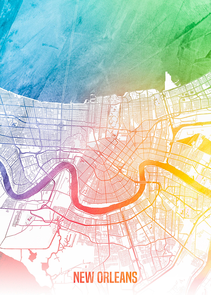 New Orleans map