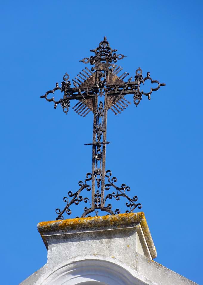 Forged iron cross