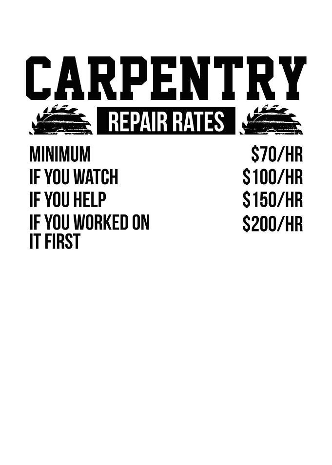 Carpentry repair rates