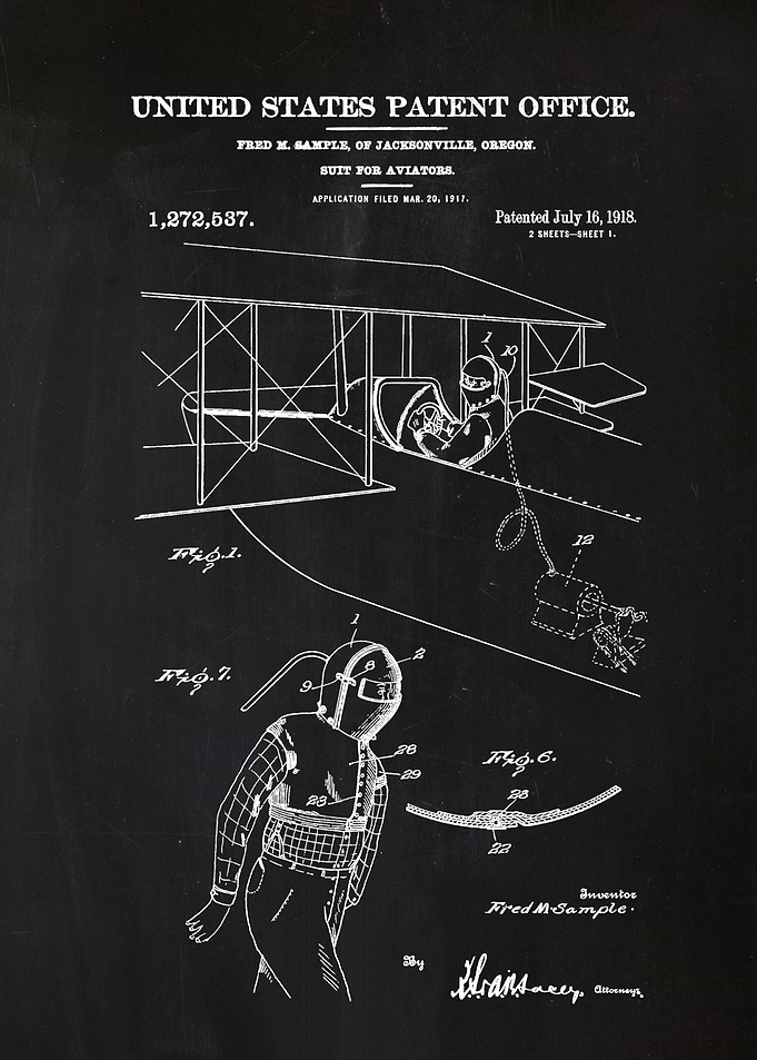 83 Aviator Suit Patent