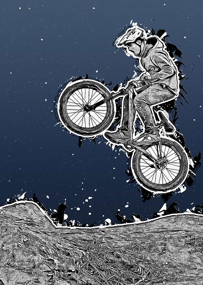 cycling bike sport art
