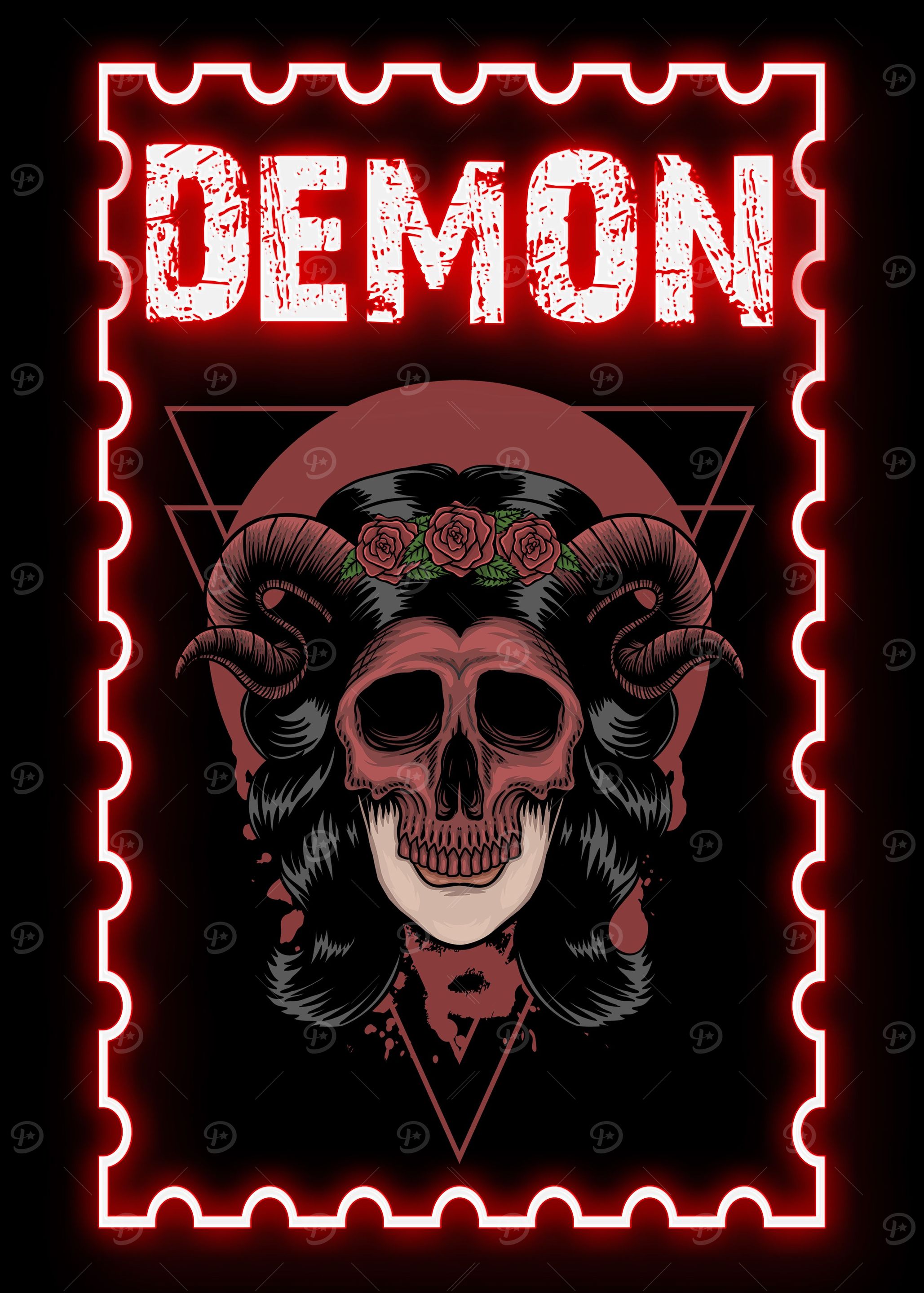 Demon Skull Gothic Devil