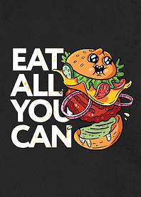 Funny Fast food Burger
