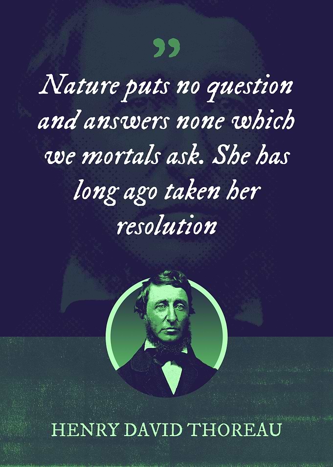 Nature puts no question