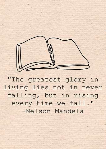 Quote with book art