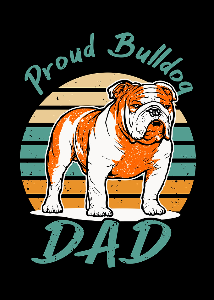 Bulldog Dad Funny Dog