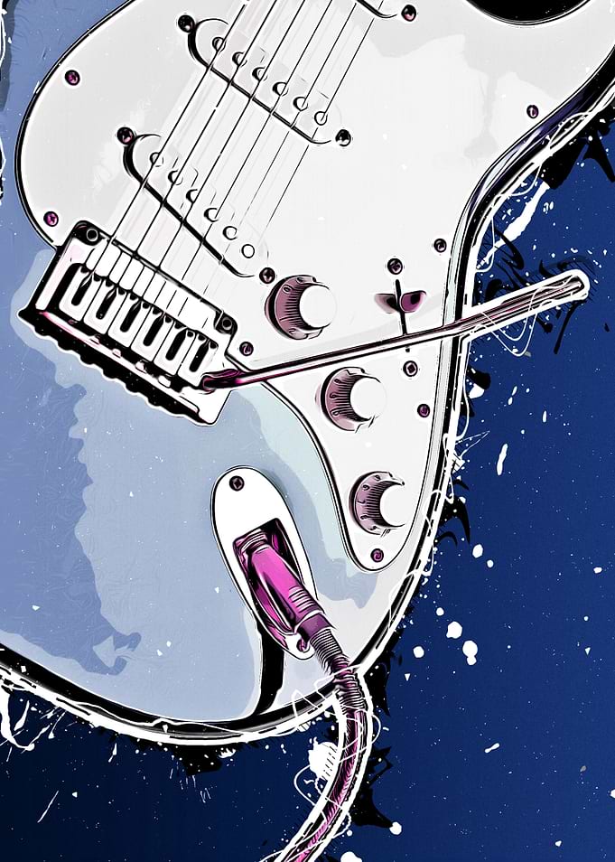 Guitar music art