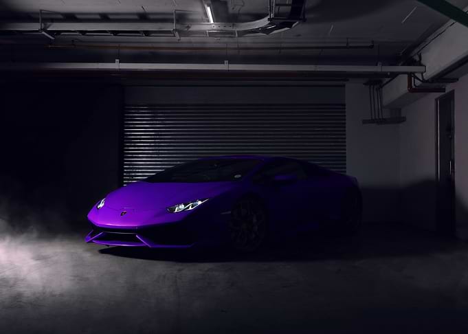 Purple Lamborghini