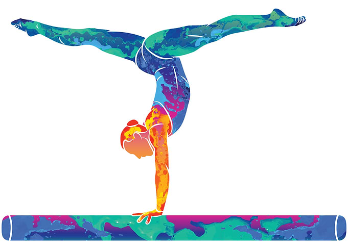 Watercolor Gymnastics