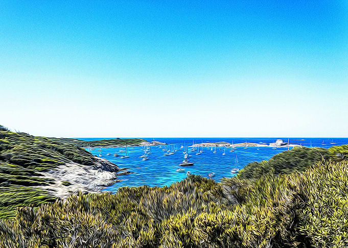 Beach at Porquerolles