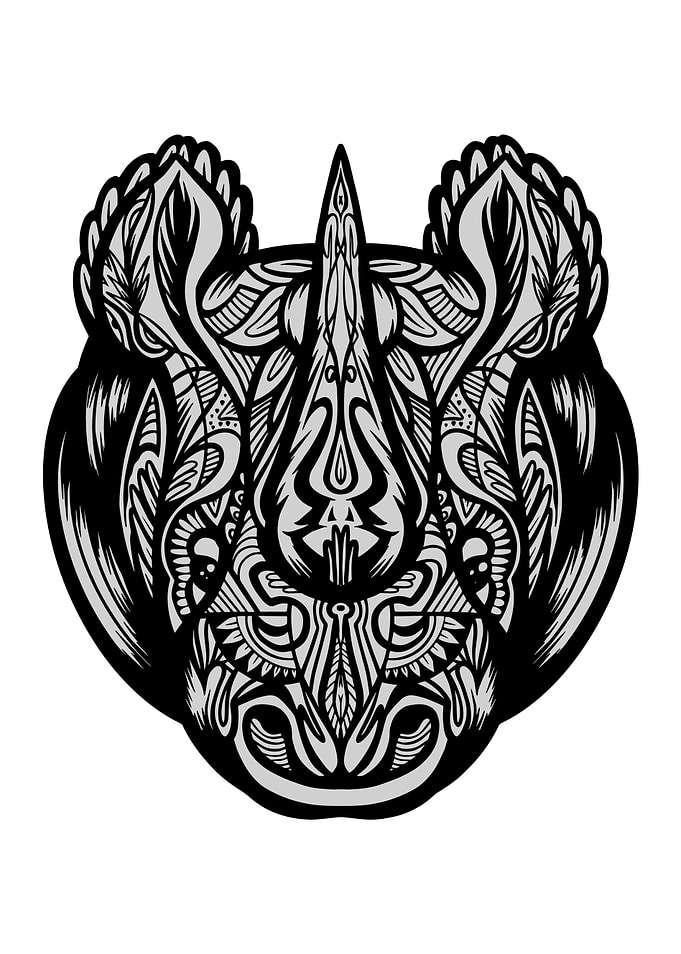 RHINO MANDALA
