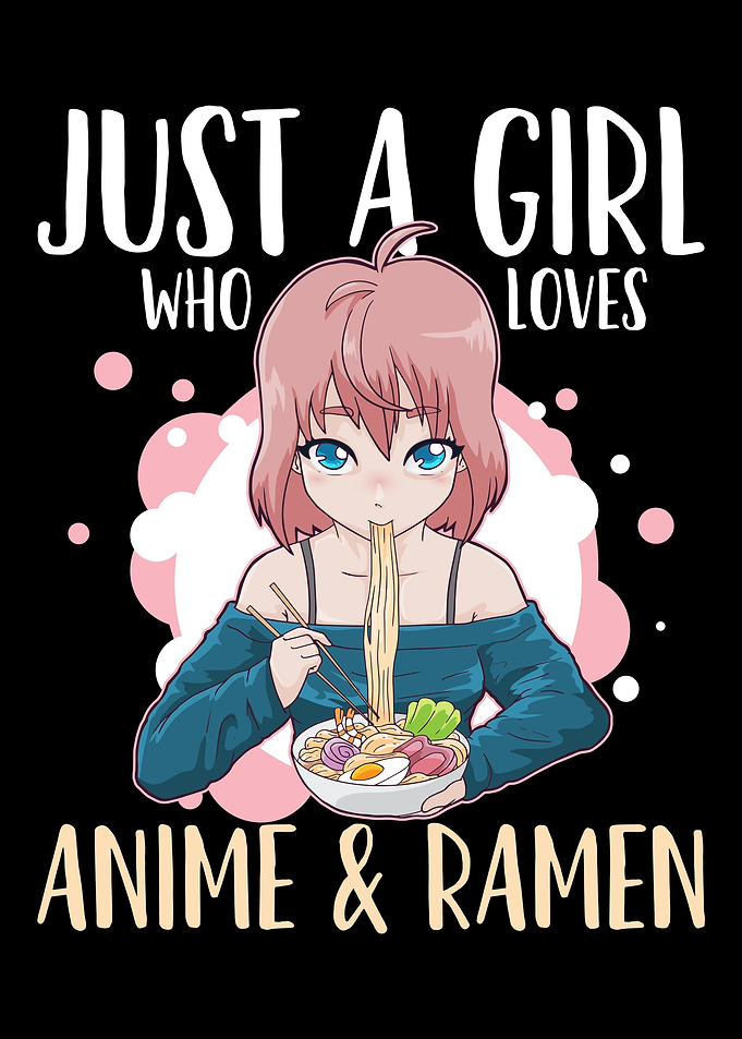Anime Girl Ramen Japanese