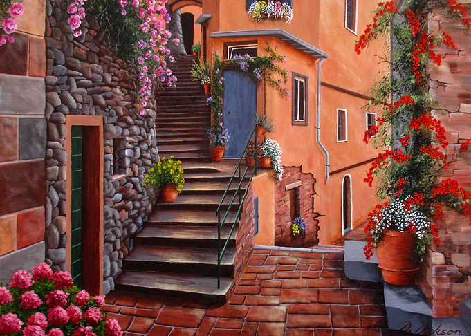 Back streets of Vernazza