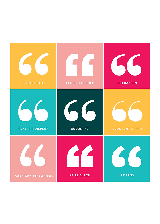 Quotation Mark Type Design