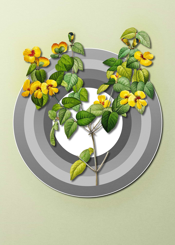 Spring Pastel Yellow Flora