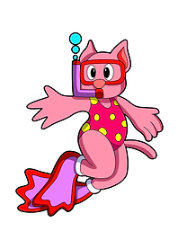 Cat Swimming Snorkel