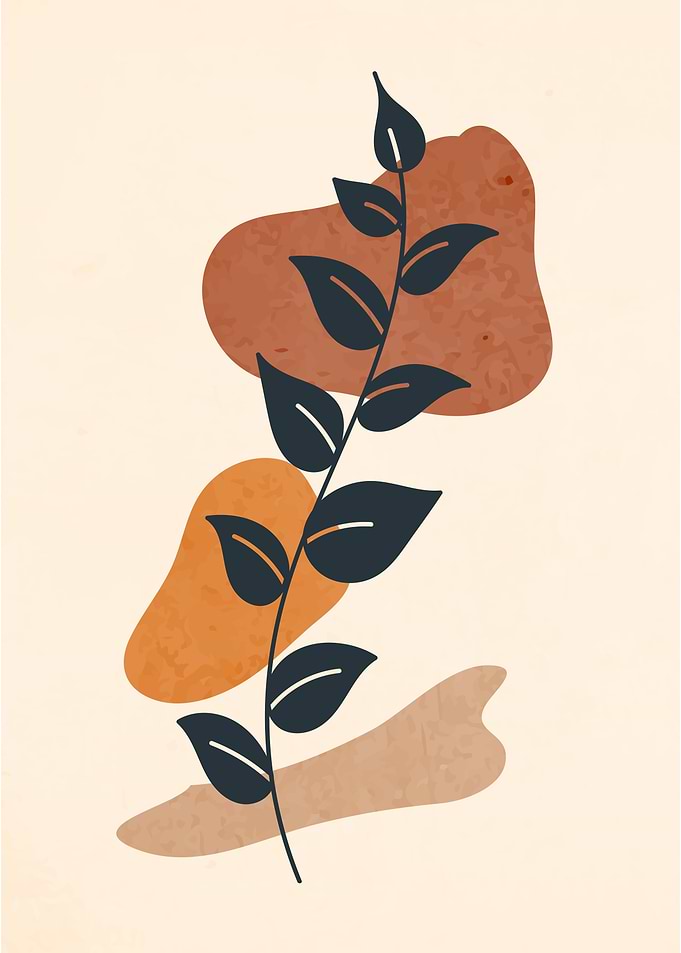 Contemporary Leaf Art