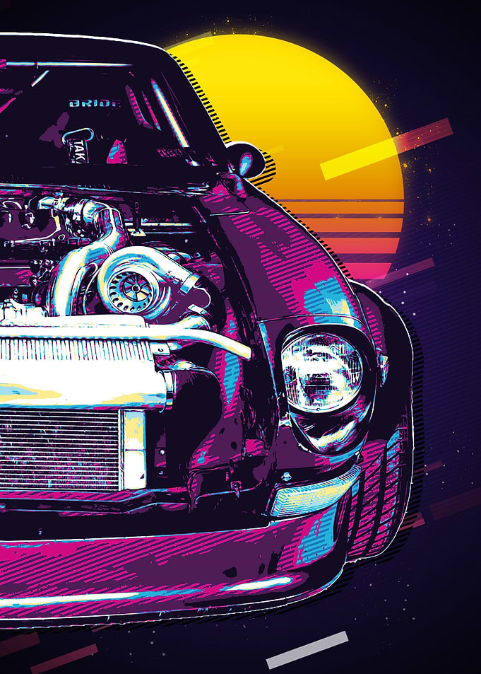 Japanese Retro Super Car