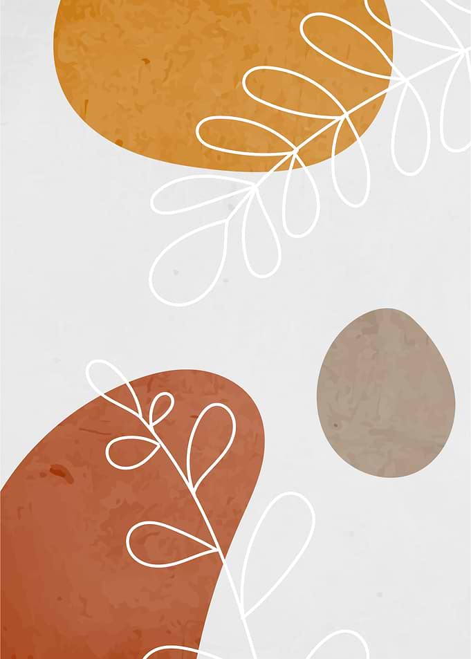 Modern Green Leaf Art