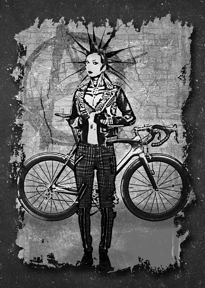 Punk Girl Biker