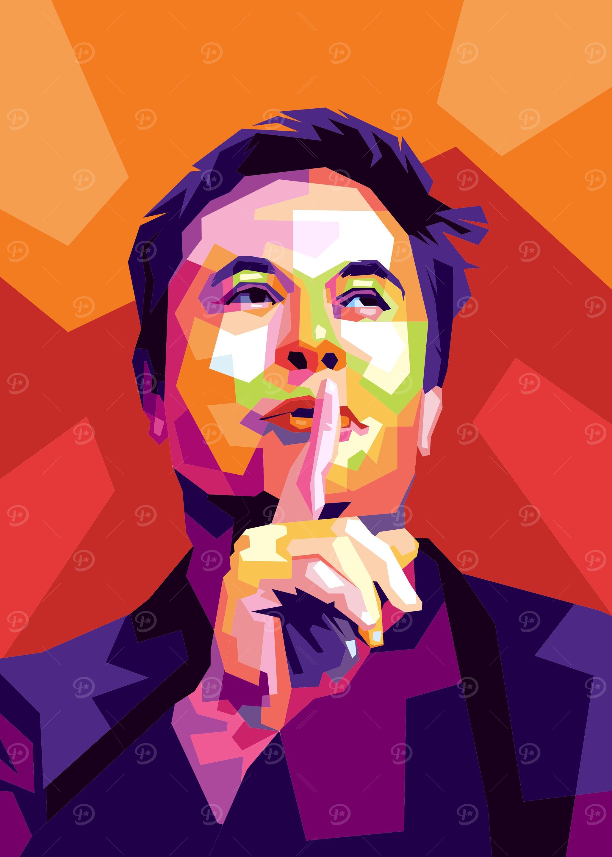 elon musk pop art