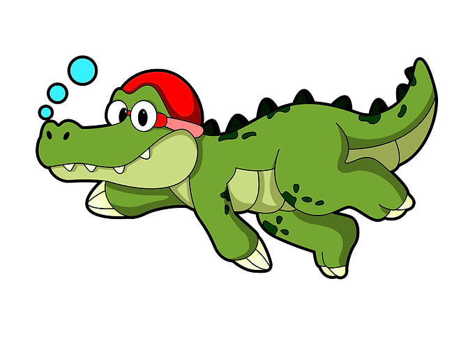 Dinosaur Swimming