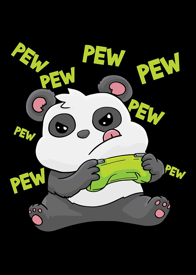 Panda Gamepad Gaming Kawai