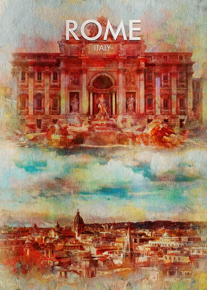 Sunset in the eternal city