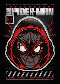 Gritty Miles Morales Spider-Man Portrait