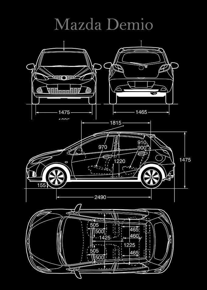 Mazda Demio 2008 Blueprint