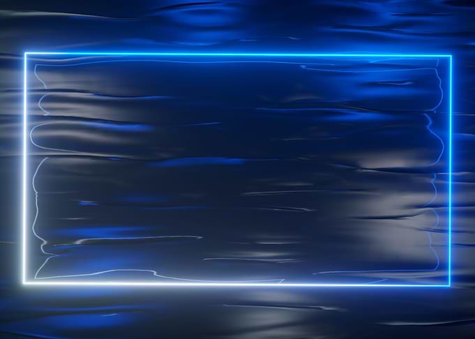 Blue neon spectrum