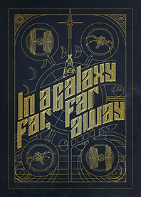 Galaxy Far Far Away Black