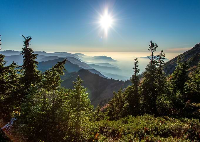 Sunset on Mt Cheam