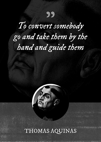 To convert somebody go and