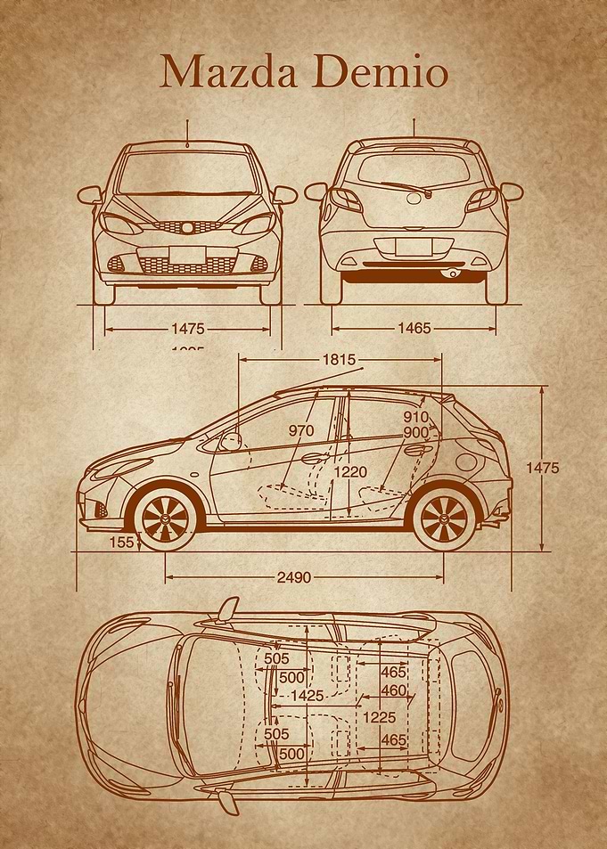 Mazda Demio 2008 old