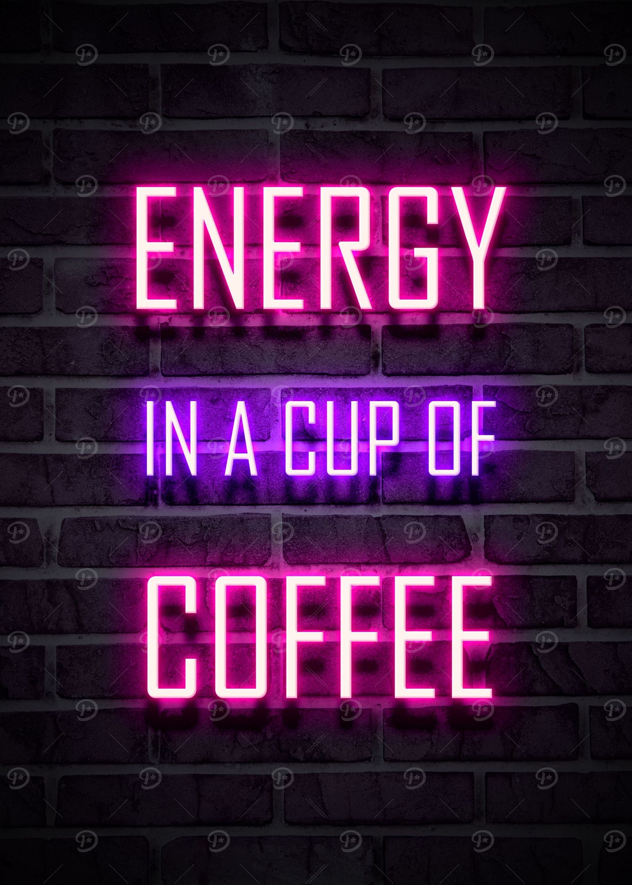 energy in cup a coffee